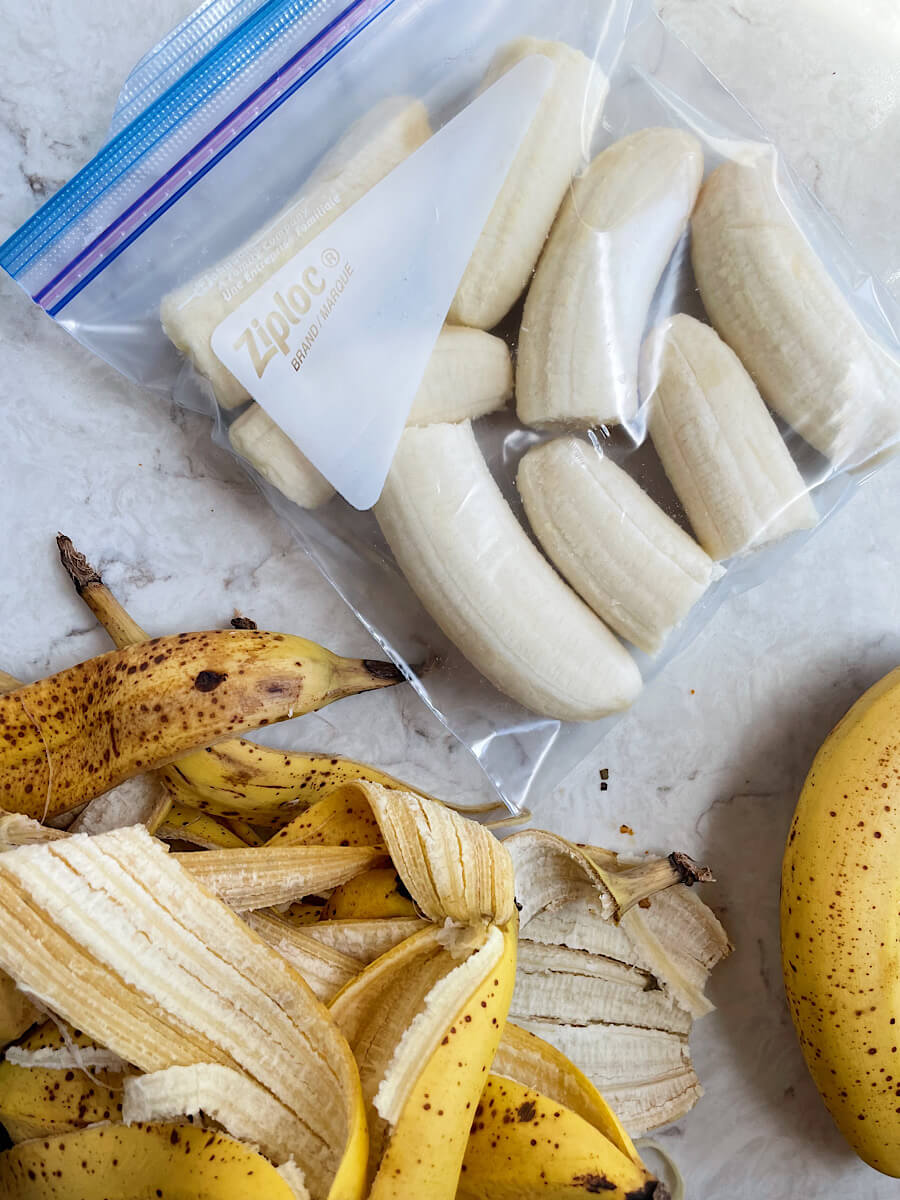 how to freeze bananas whole
