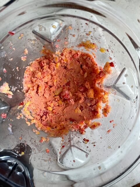 frozen fruit in vitamix