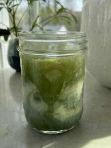 Iced matcha latte with cold foam recipe 3