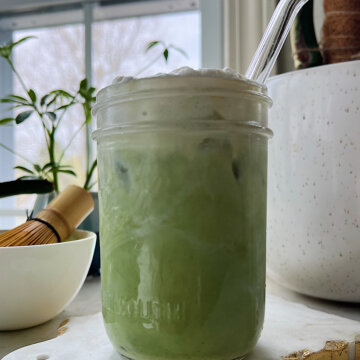 Iced matcha latte with cold foam recipe Starbucks