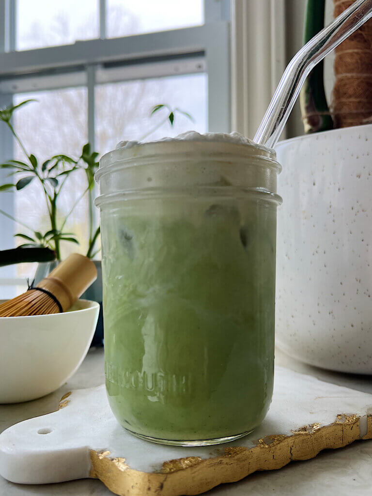 Iced matcha latte with cold foam recipe Starbucks