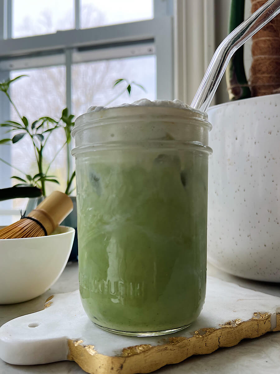 Iced matcha latte with cold foam recipe Starbucks