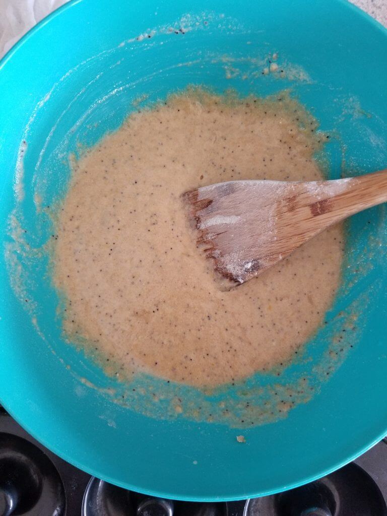 baked lemon poppy seed donut batter