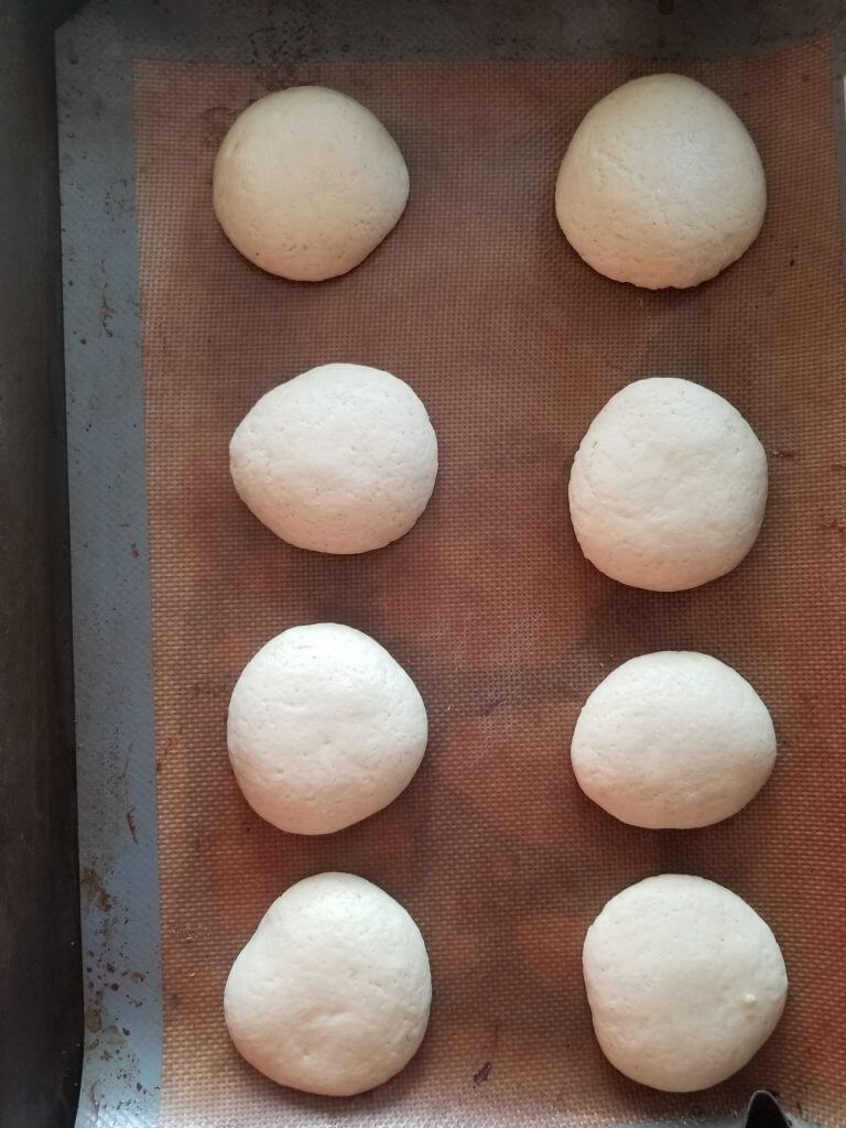 healthy cookie after baking on a baking sheet