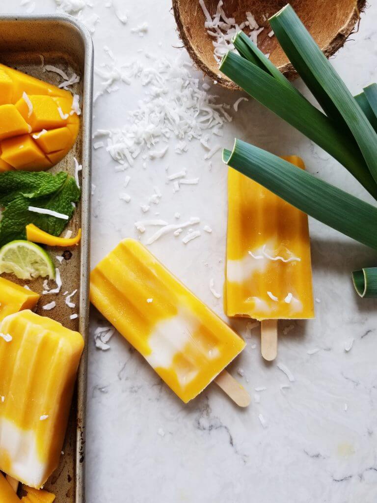 Mango Yogurt Popsicles