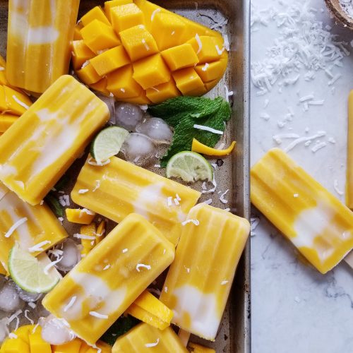 Mango Yogurt Popsicles
