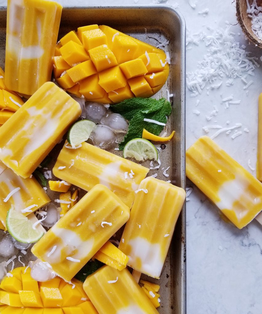 Mango Yogurt Popsicles