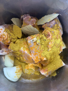 mansaf lamb with spices before cooking