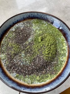 Matcha chia pudding recipe
