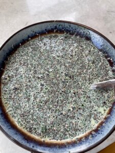Matcha chia pudding