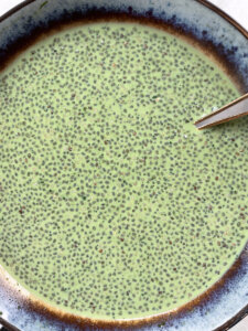 Matcha chia pudding