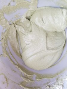 matcha macaron batter