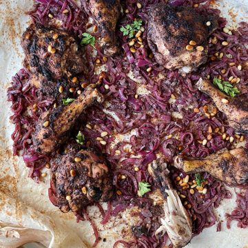 Palestinian chicken musakhan recipe