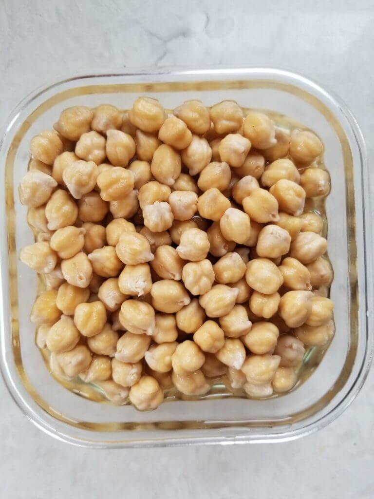 chickpeas after they soaked overnight