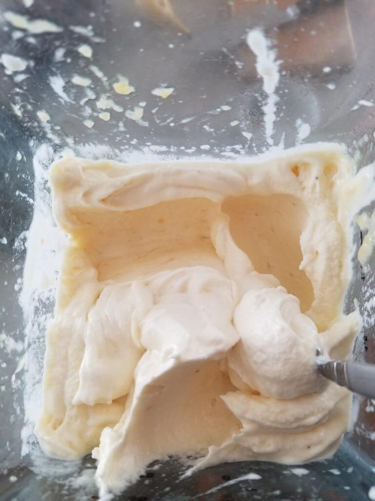pineapple banana smoothie in a blender