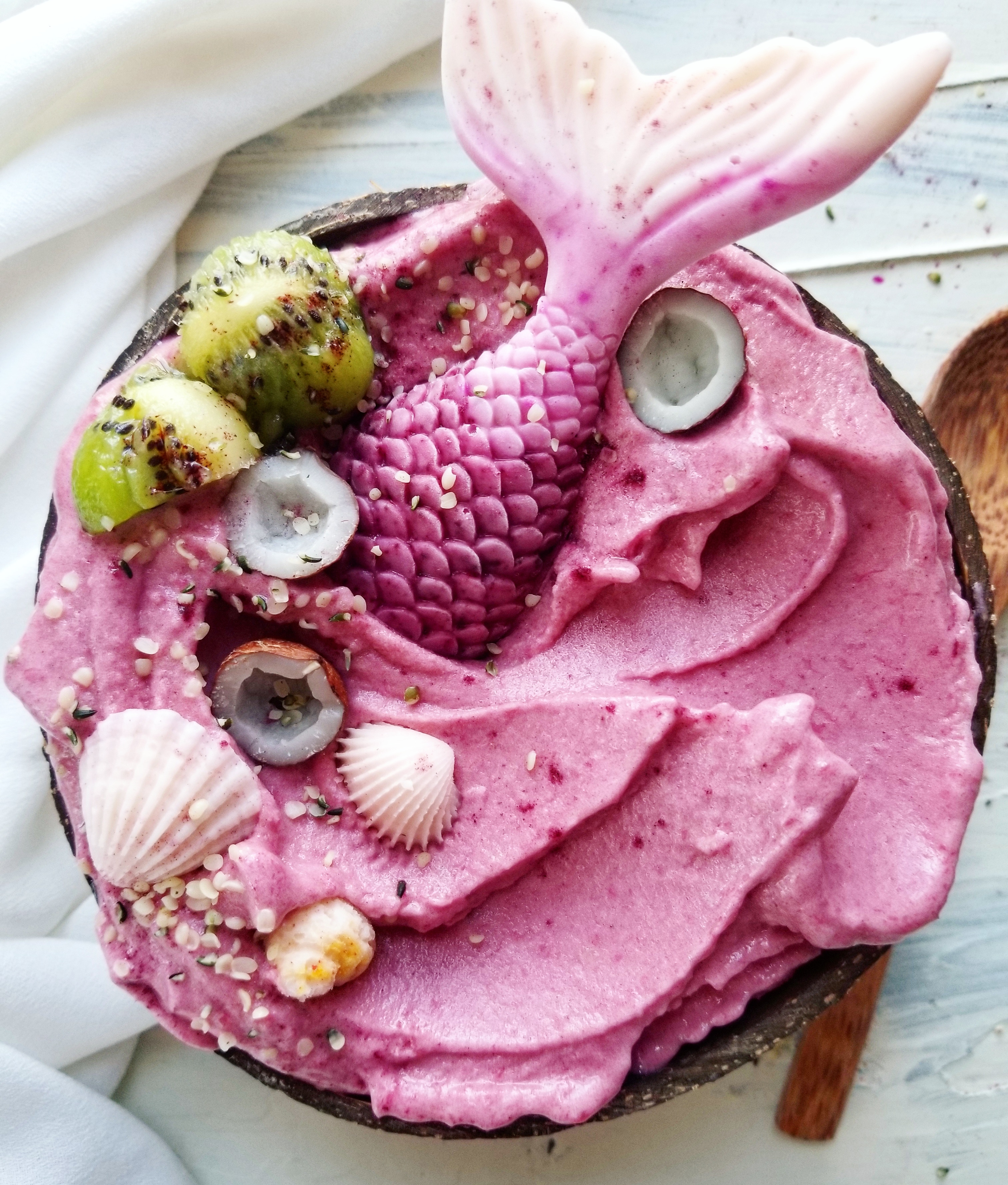 pink mermaid smoothie bowl recipe