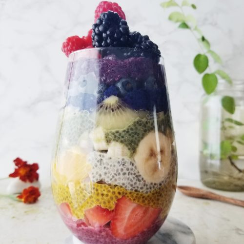 rainbow chia seed pudding