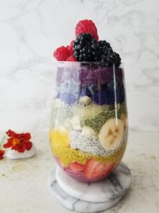 rainbow chia seed pudding