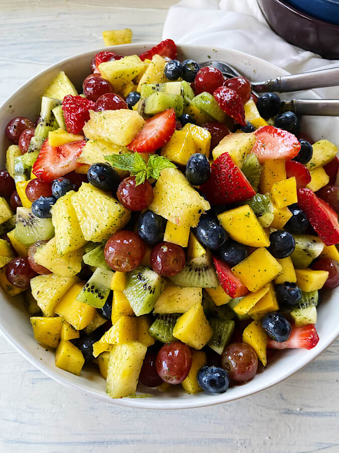 tropical rainbow fruit salad