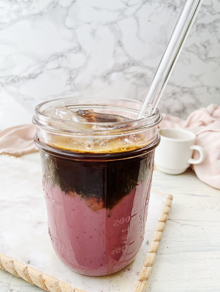 pink velvet macchiato homemade