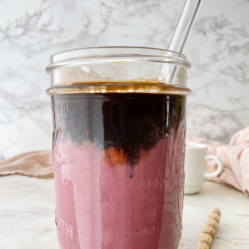 pink velvet macchiato