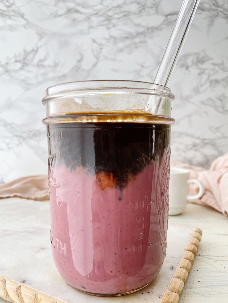pink velvet macchiato