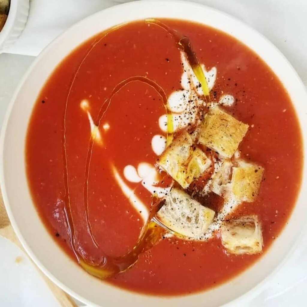 Roasted tomato soup with bone broth recipe