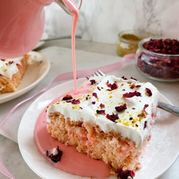 rose milk cake