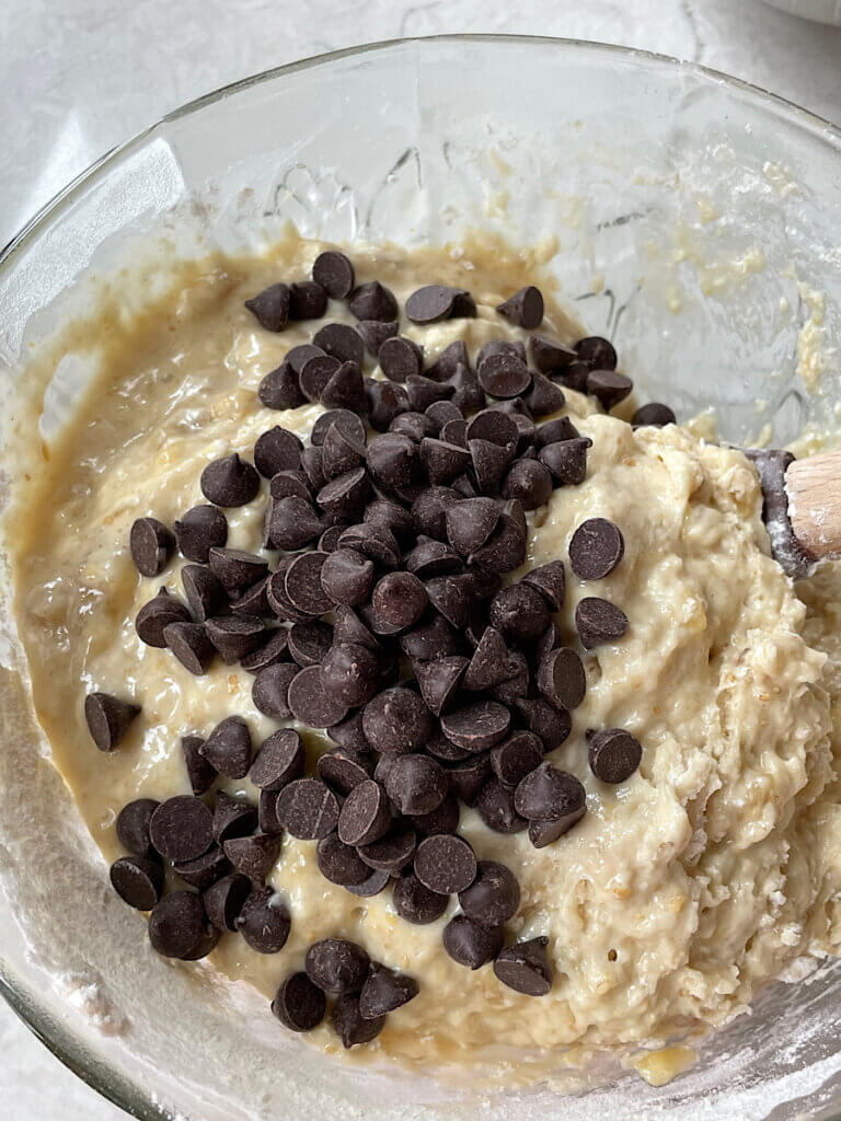 sourdough banana bread batter
