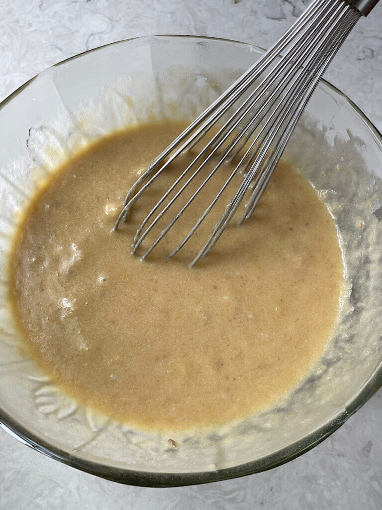 Sourdough discard banana walnut muffins recipe