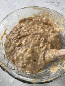 Sourdough discard banana walnut muffins recipe