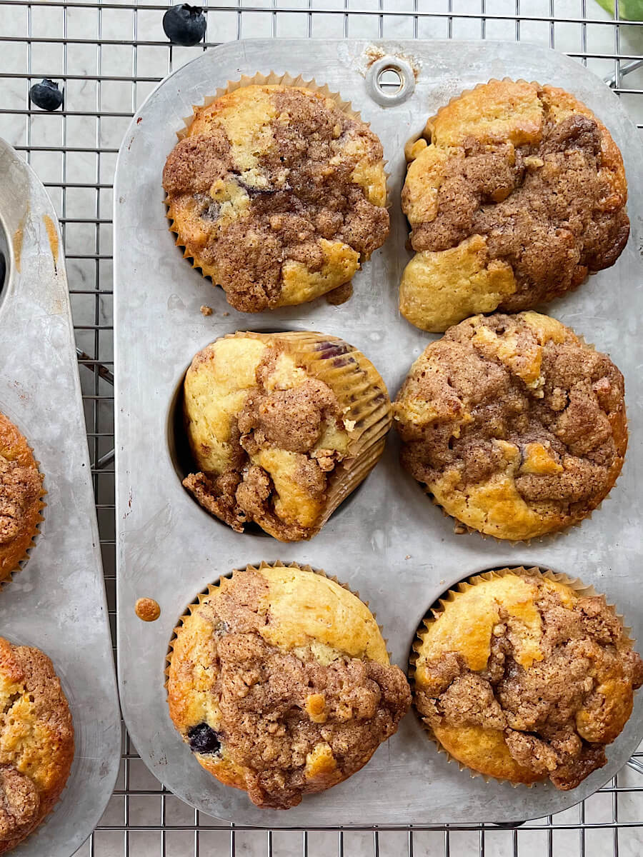 Healthy Sourdough Discard Blueberry Muffin Recipe