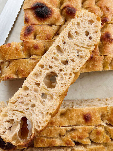 Sourdough focaccia bread recipe