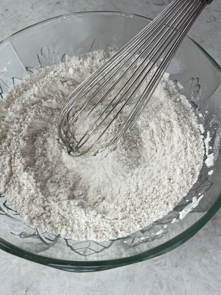 dry ingredients mixed