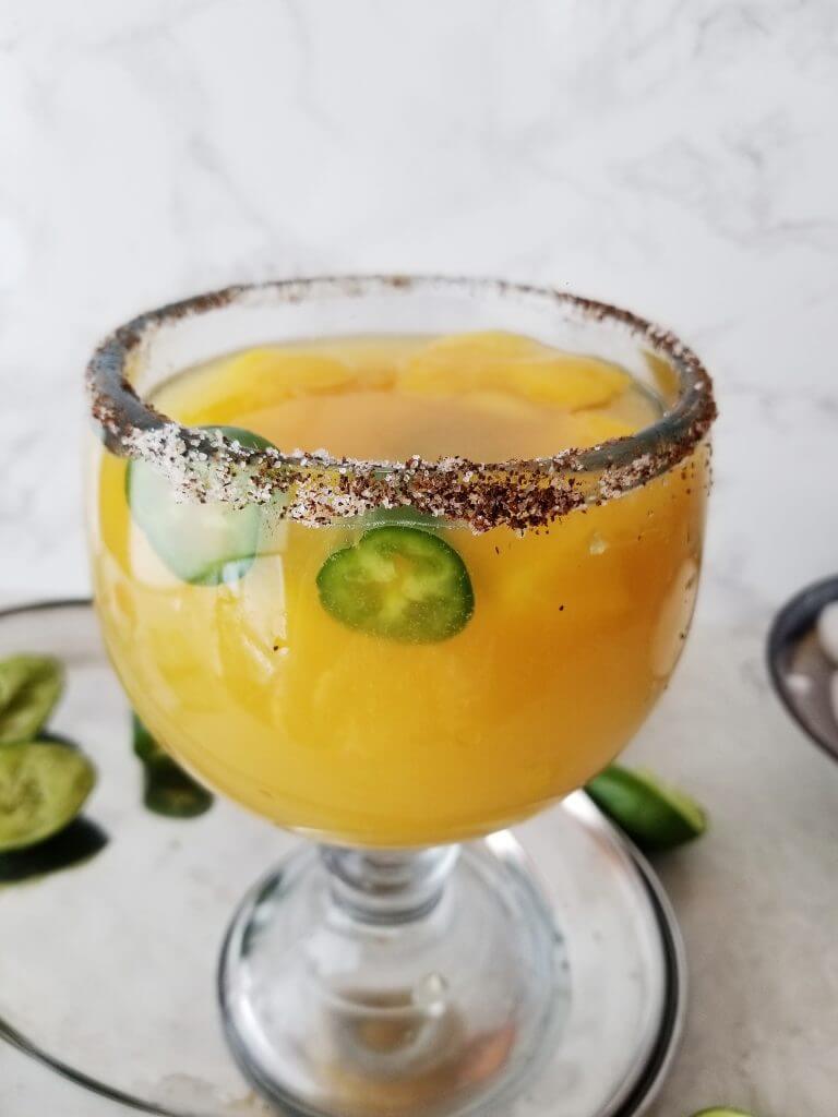 spicy mango margarita mocktail