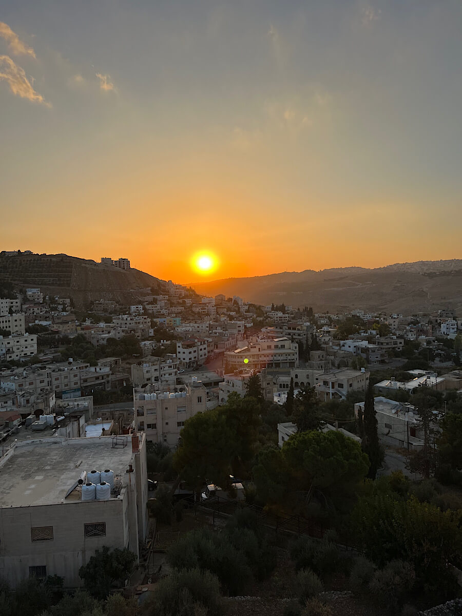 sunset in Amman