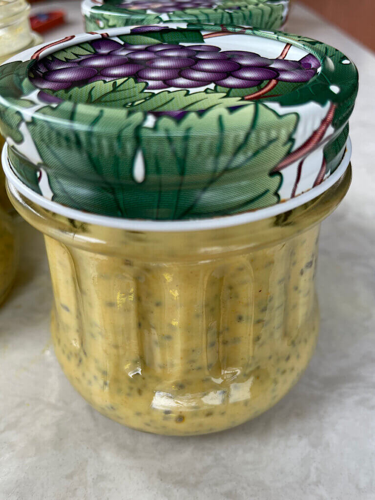 turmeric and honey chia pudding soaking overnight