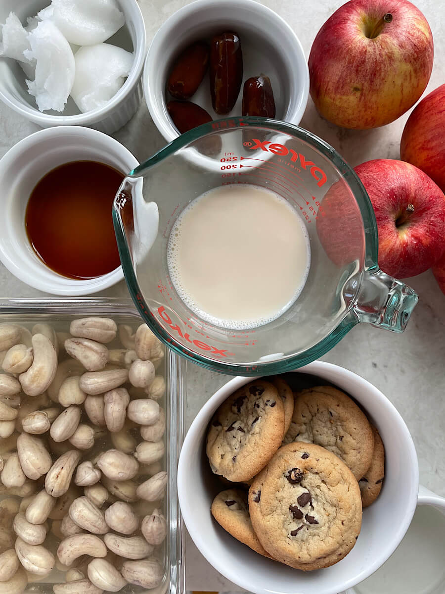vegan apple pie cheesecake ingredients