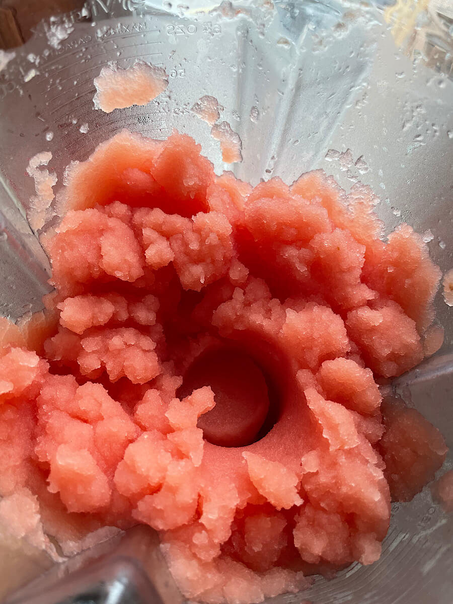 frozen watermelon margarita mocktail