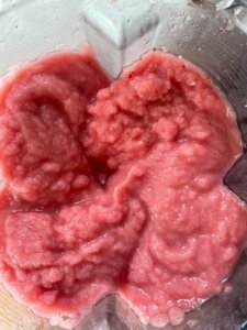 blended frozen watermelon smoothie