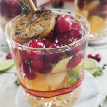cranberry lime mocktail