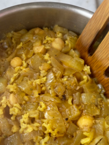 cooked Arabic yellow rice