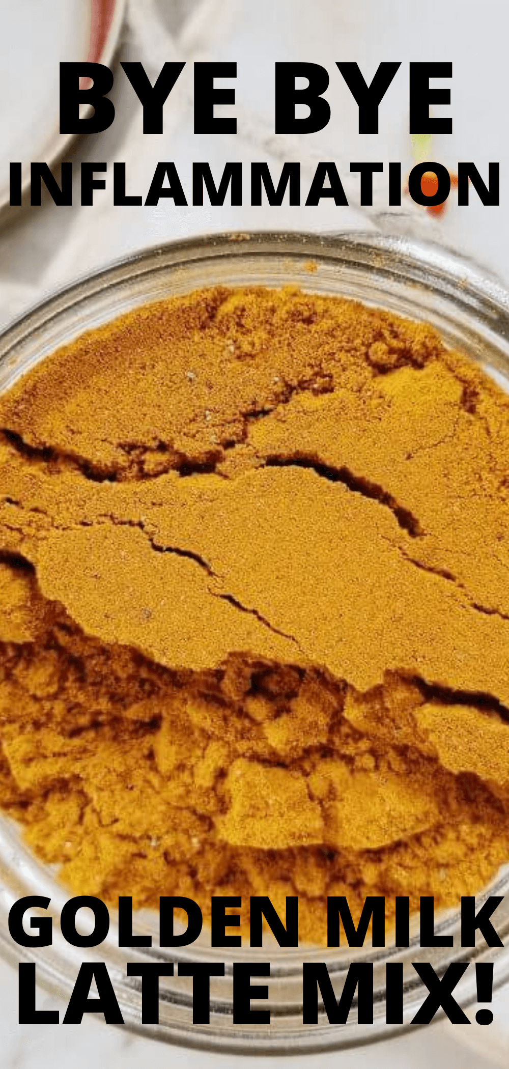 golden milk latte mix pinterest pin