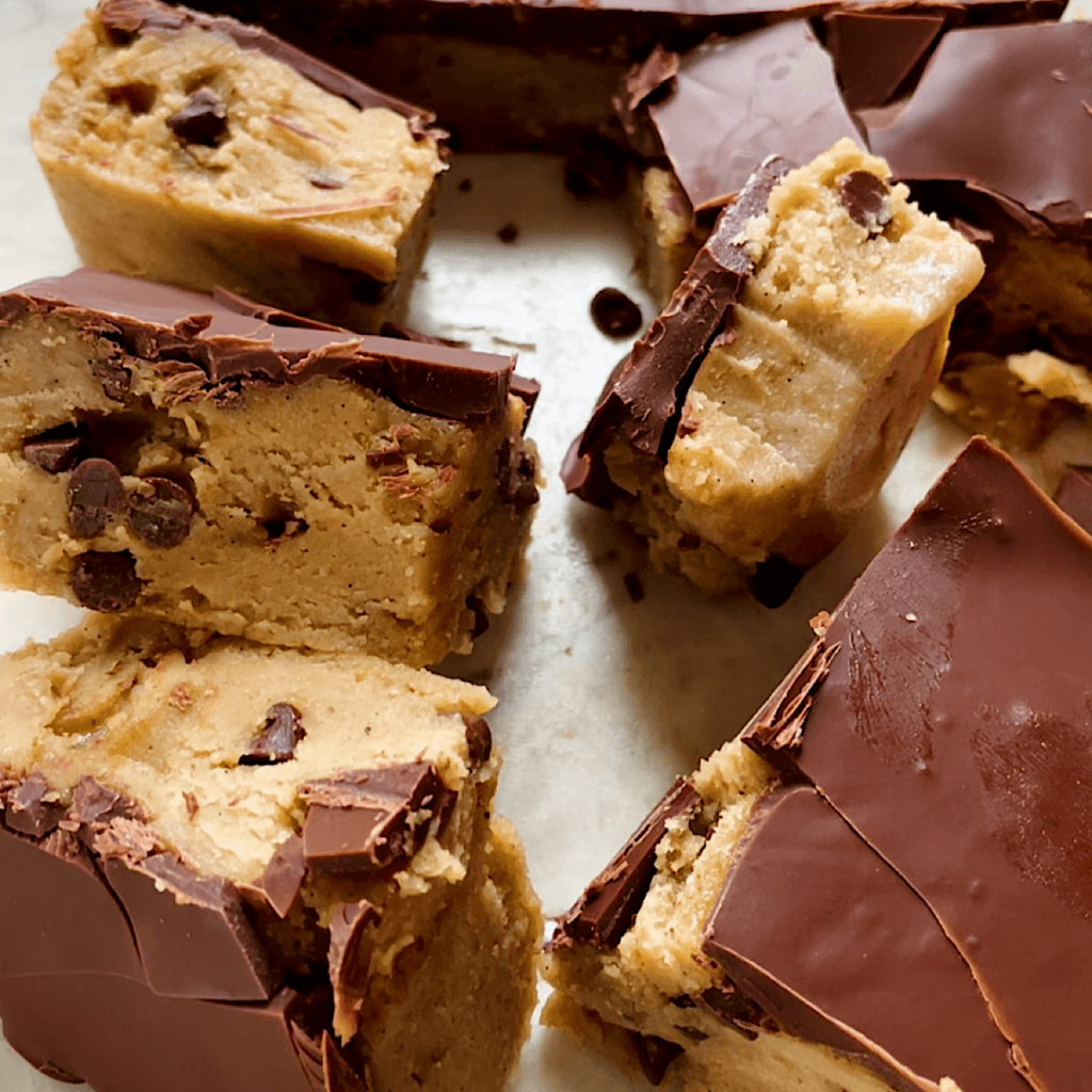 Healthy cookie dough bar recipe